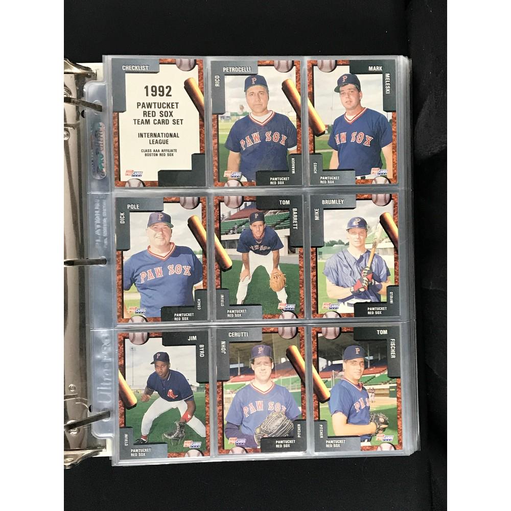 10 Boston Red Sox Minor League Sets In Binder (1 of 8)