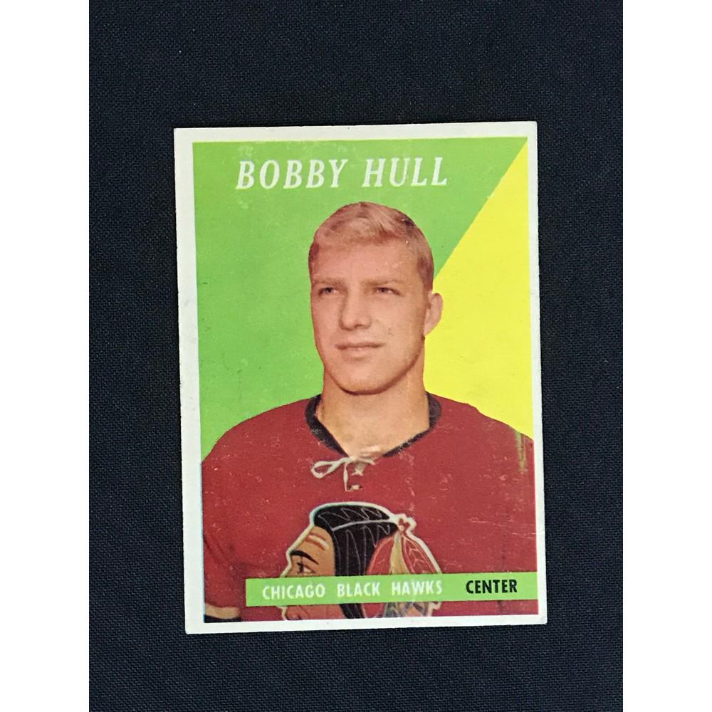 1958 Topps Bobby Hull Rookie Glue On Back (1 of 2)