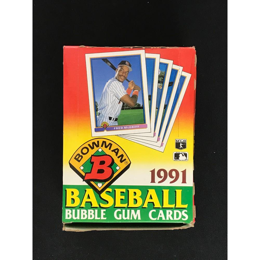 1991 Bowman Baseball Full Wax Box (1 of 2)