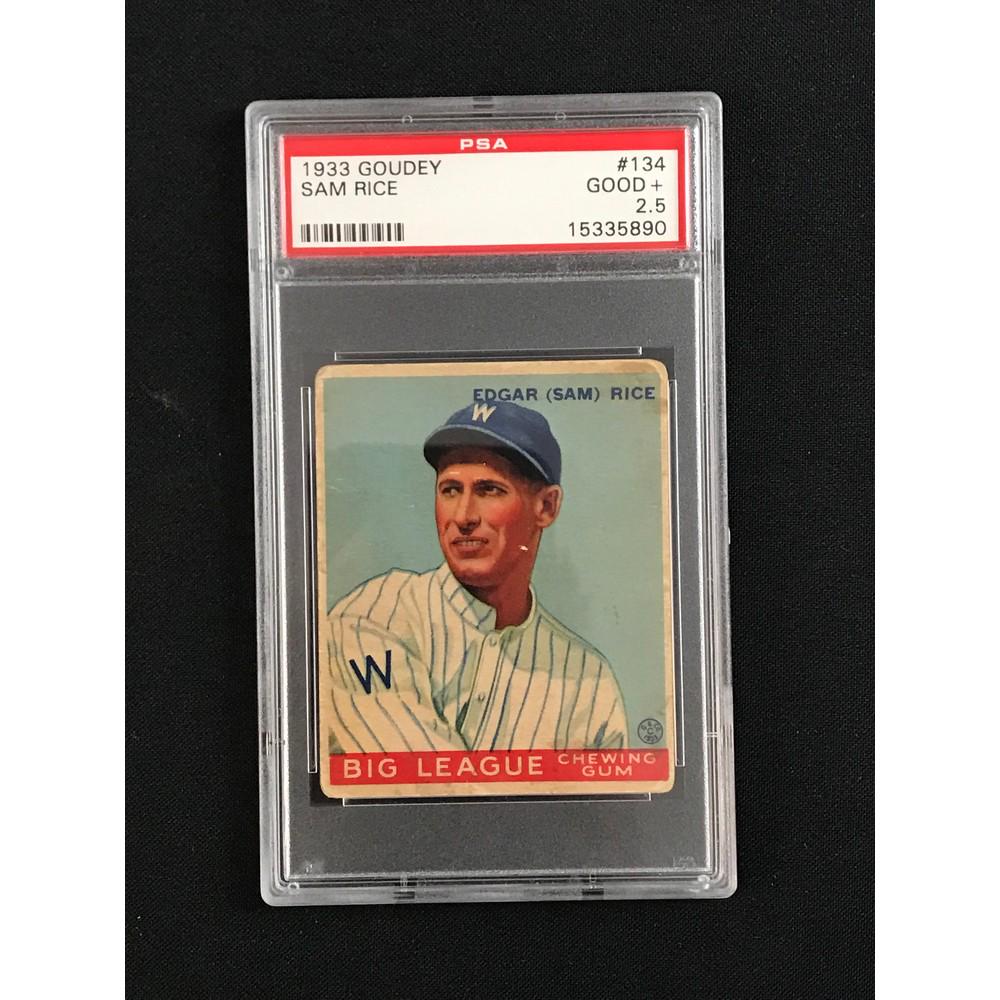 1933 Goudey Sam Rice Psa 2.5 Hof (1 of 2)