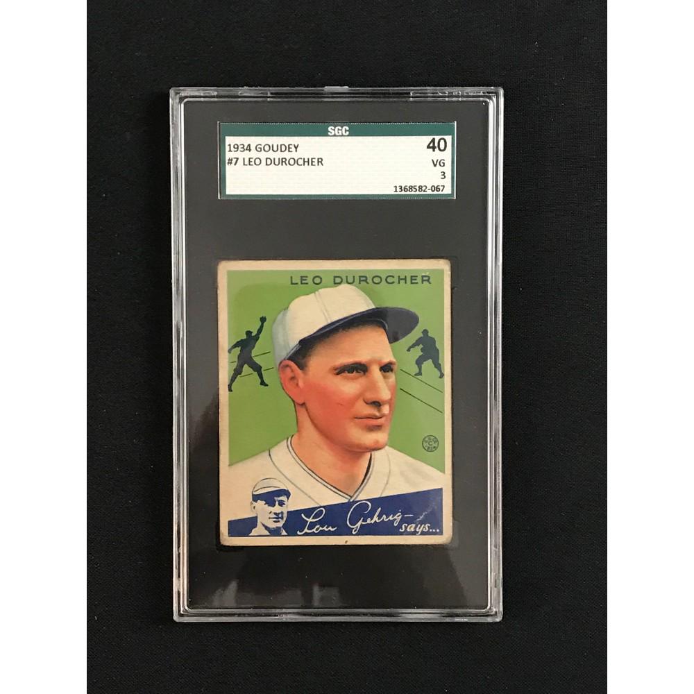 1934 Goudey Leo Durocher Hof Sgc 3 (1 of 2)
