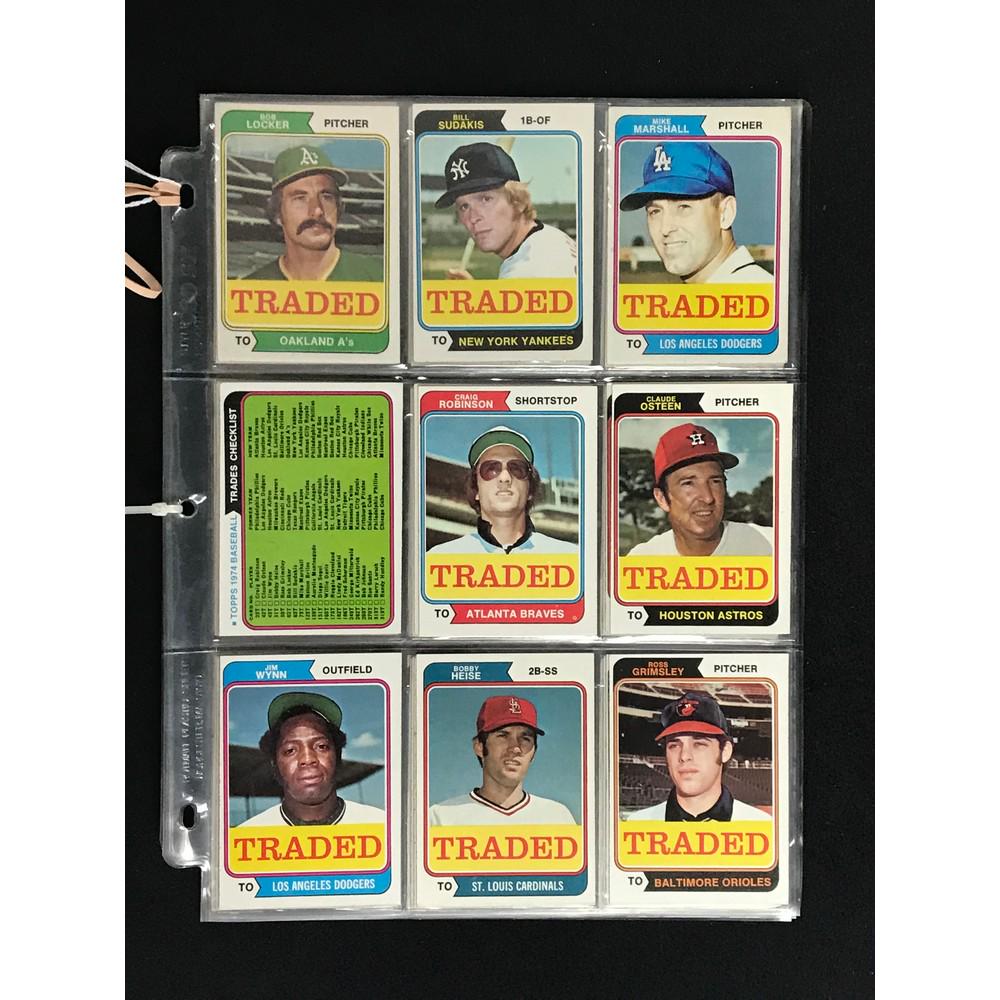 1974 Topps Traded Baseball Complete Set (1 of 6)