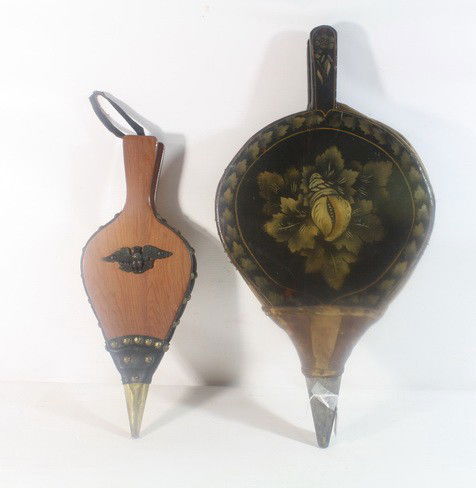 Pair of Bellows including early painted: Pair of Bellows including early painted