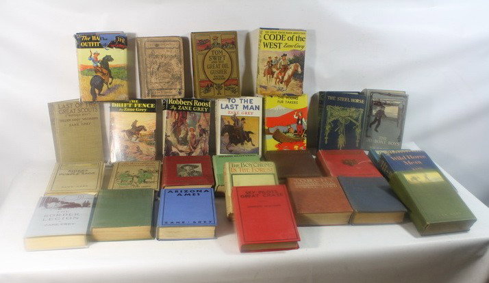 Childrens Book lot including Zane Grey: Childrens Book lot including Zane Grey