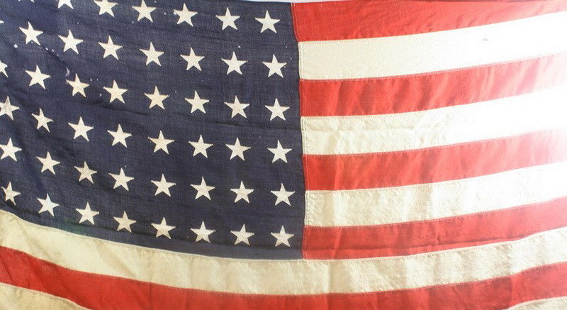 (2) U.S. Flags, 48 Star and 50 Star: (2) U.S. Flags, 48 Star and 50 Star