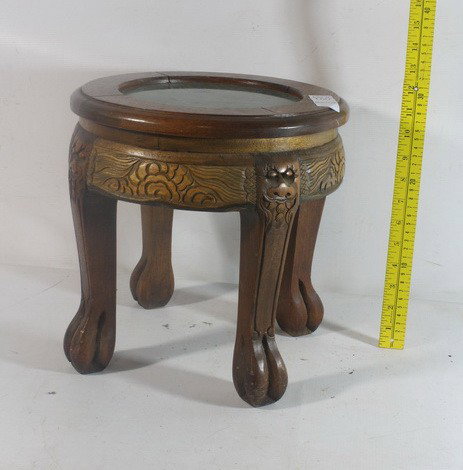 Asian carved stool: Asian carved stool