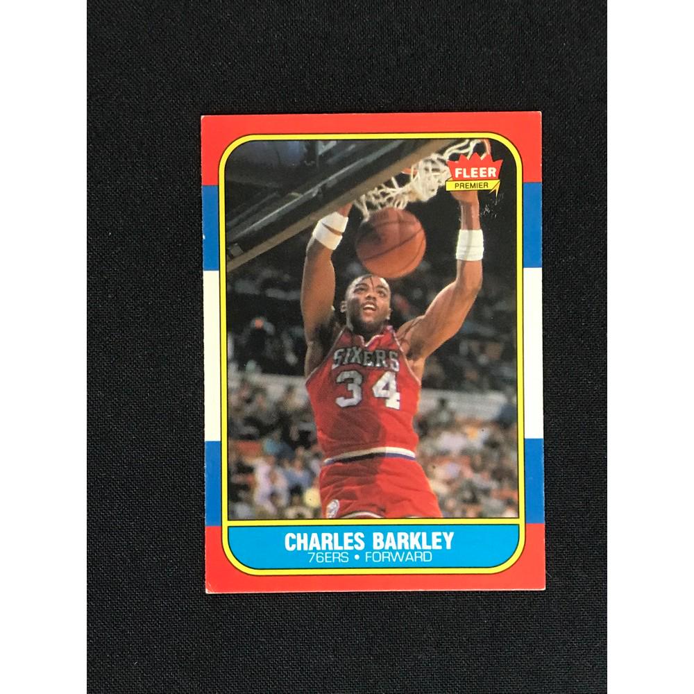 1986 Fleer Charles Barkley Rookie Card (1 of 2)