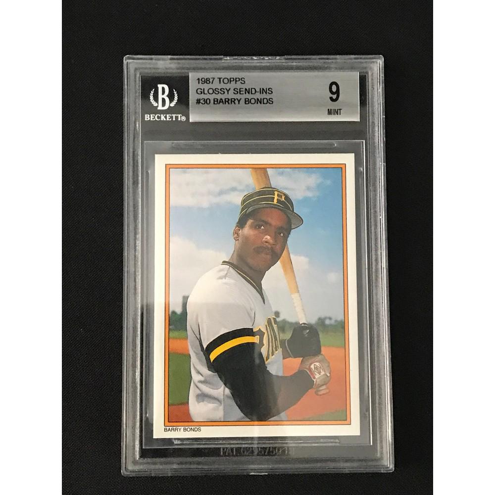 1987 Topps Glossy Barry Bonds Rookie Bgs 9 (1 of 2)