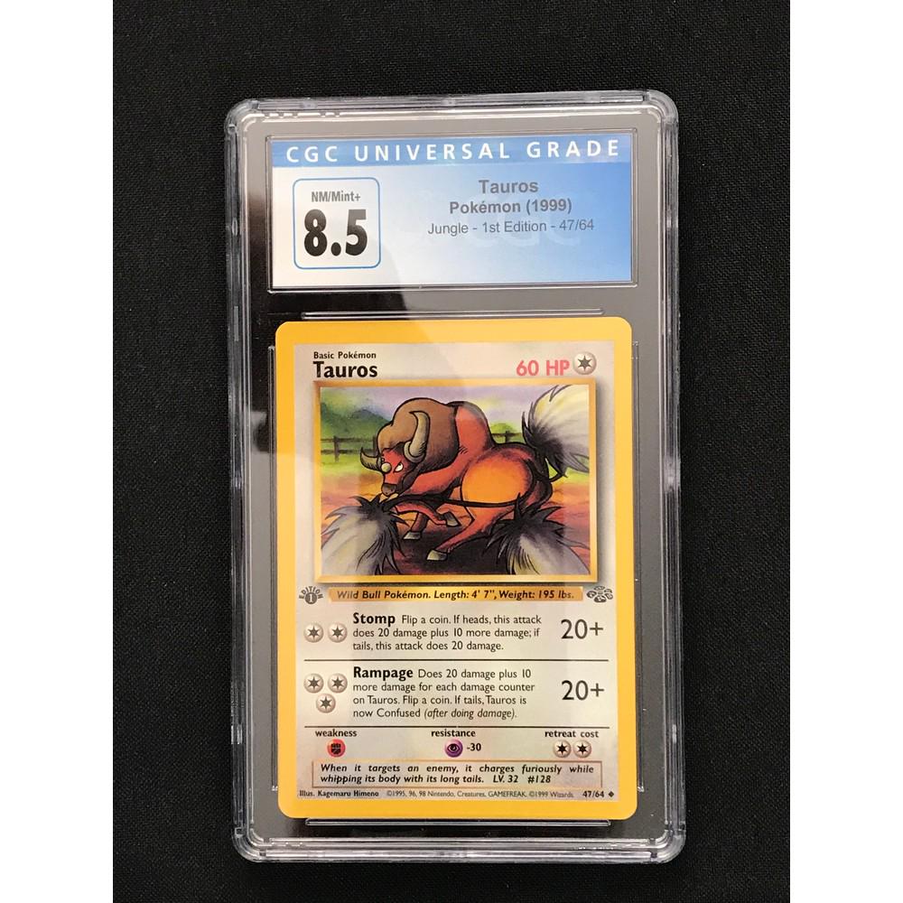 1999 Pokemon 1st Edition Tauros  Cgc 8.5 (1 of 2)