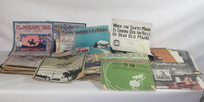 Lot of sheet music from the Andrew's Estate: Lot of sheet music from the Andrew's Estate