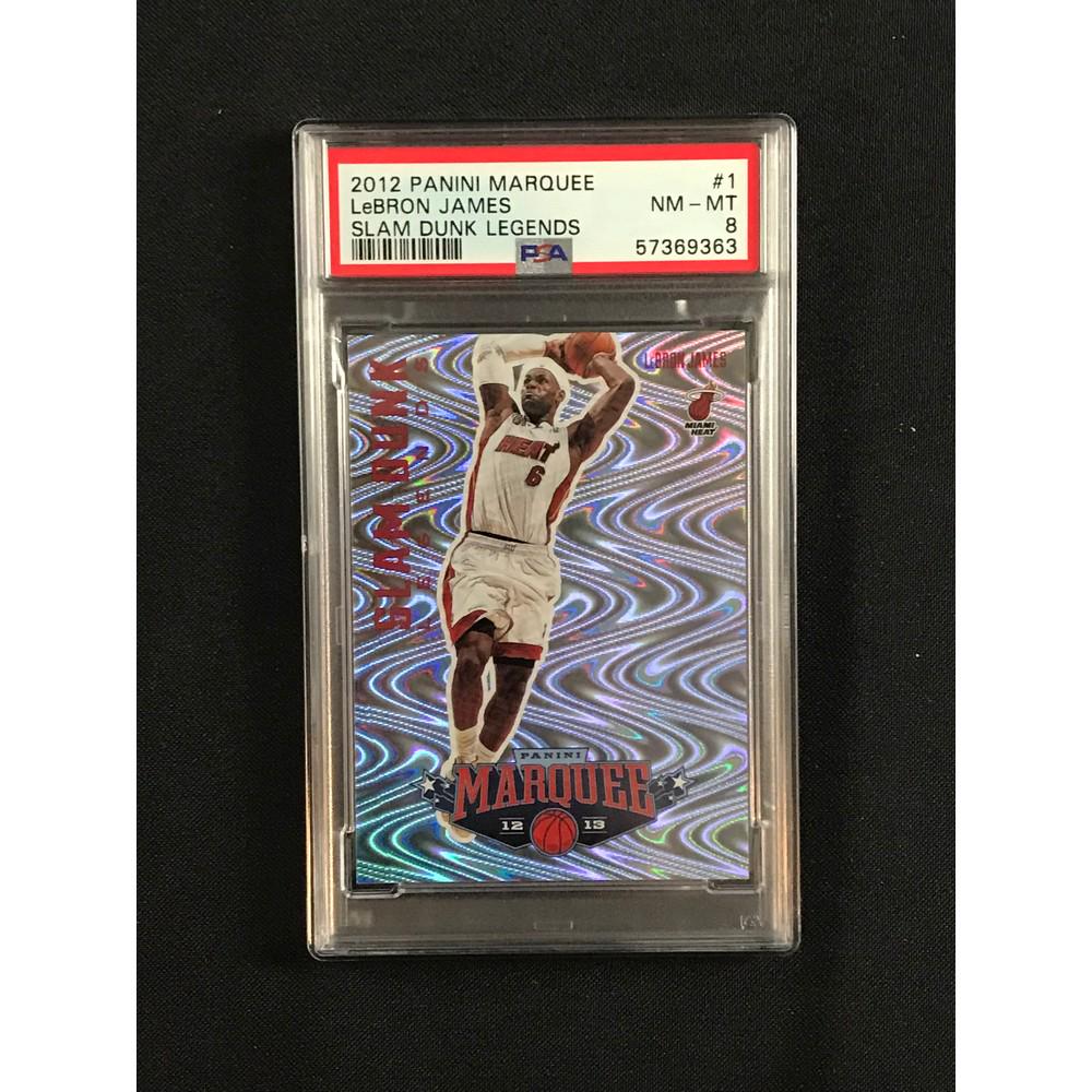 2012 Panini Marquee Lebron James Psa 8 (1 of 2)