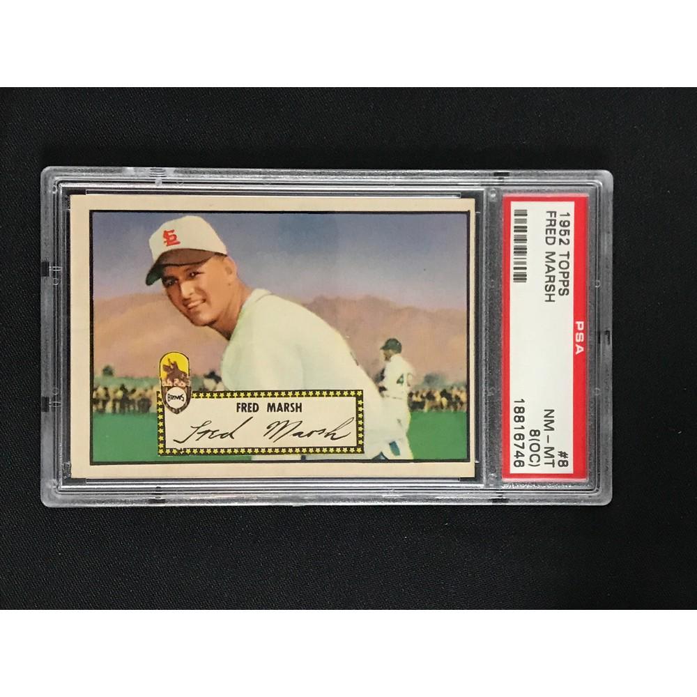 1952 Topps Fred Marsh Psa 8 Oc (1 of 2)