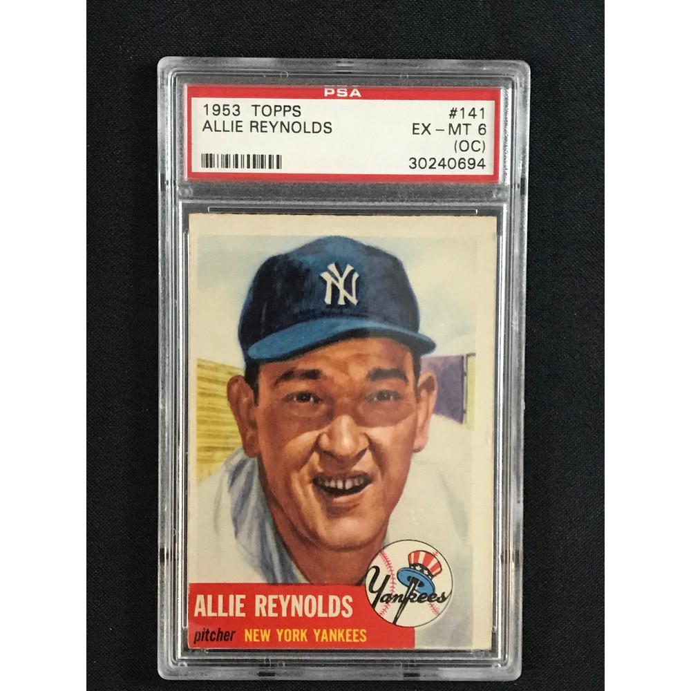 1953 Topps Allie Reynolds Psa 6 Oc (1 of 2)