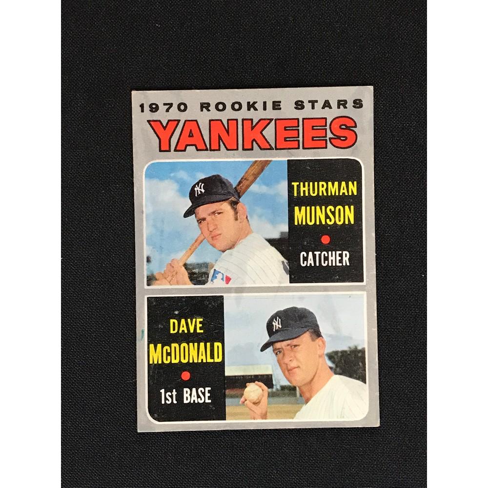 1970 Topps Thurman Munson Rc Crease Free (1 of 2)
