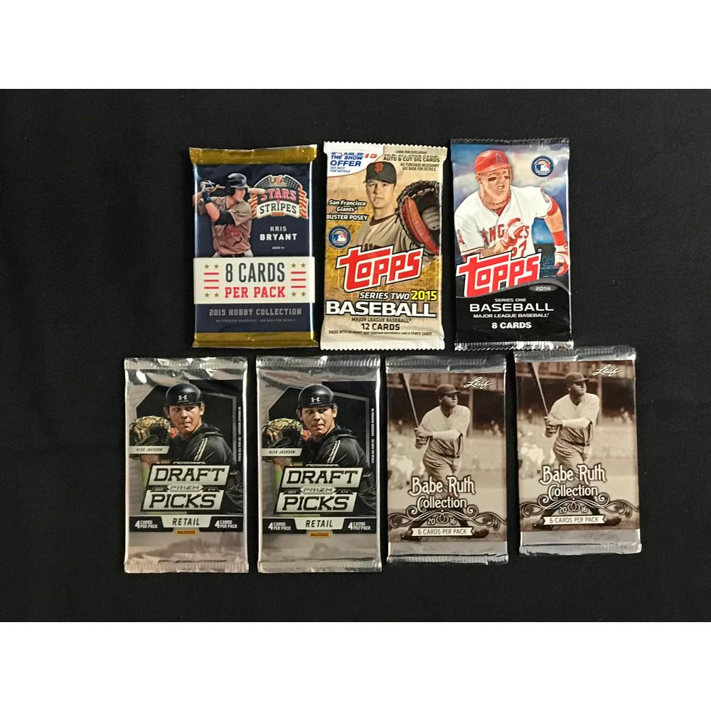 7 Assorted Modern Baseball Unopened Packs (1 of 2)