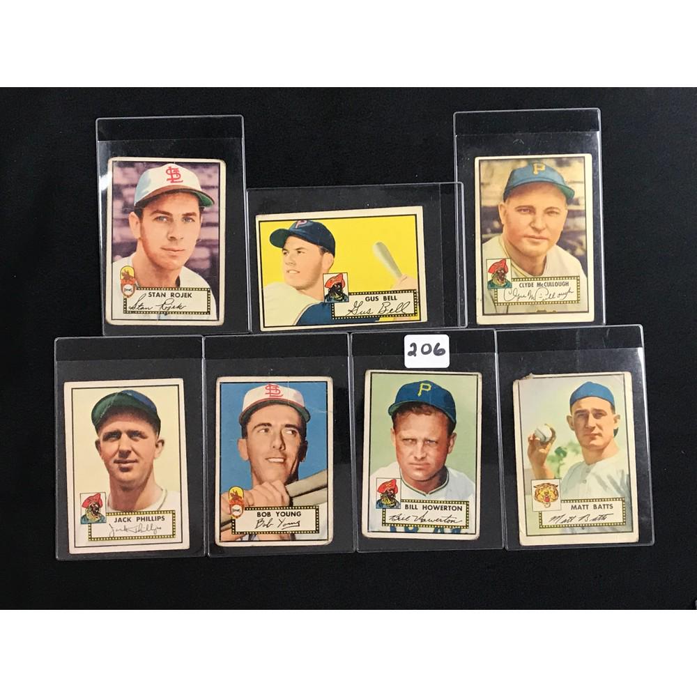 10 1952 Topps Baseball Cards (1 of 4)
