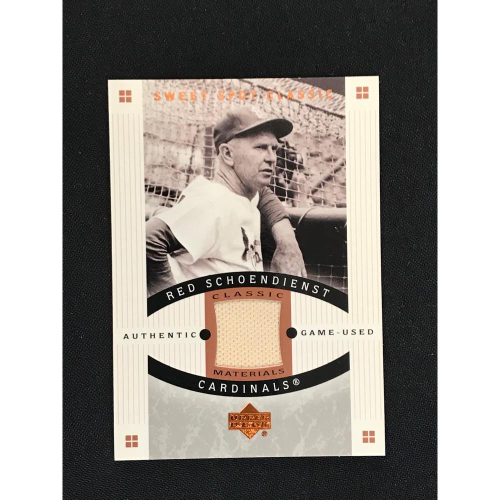 2005 Sweet Spot Jersey Card Red Schoendienst (1 of 2)