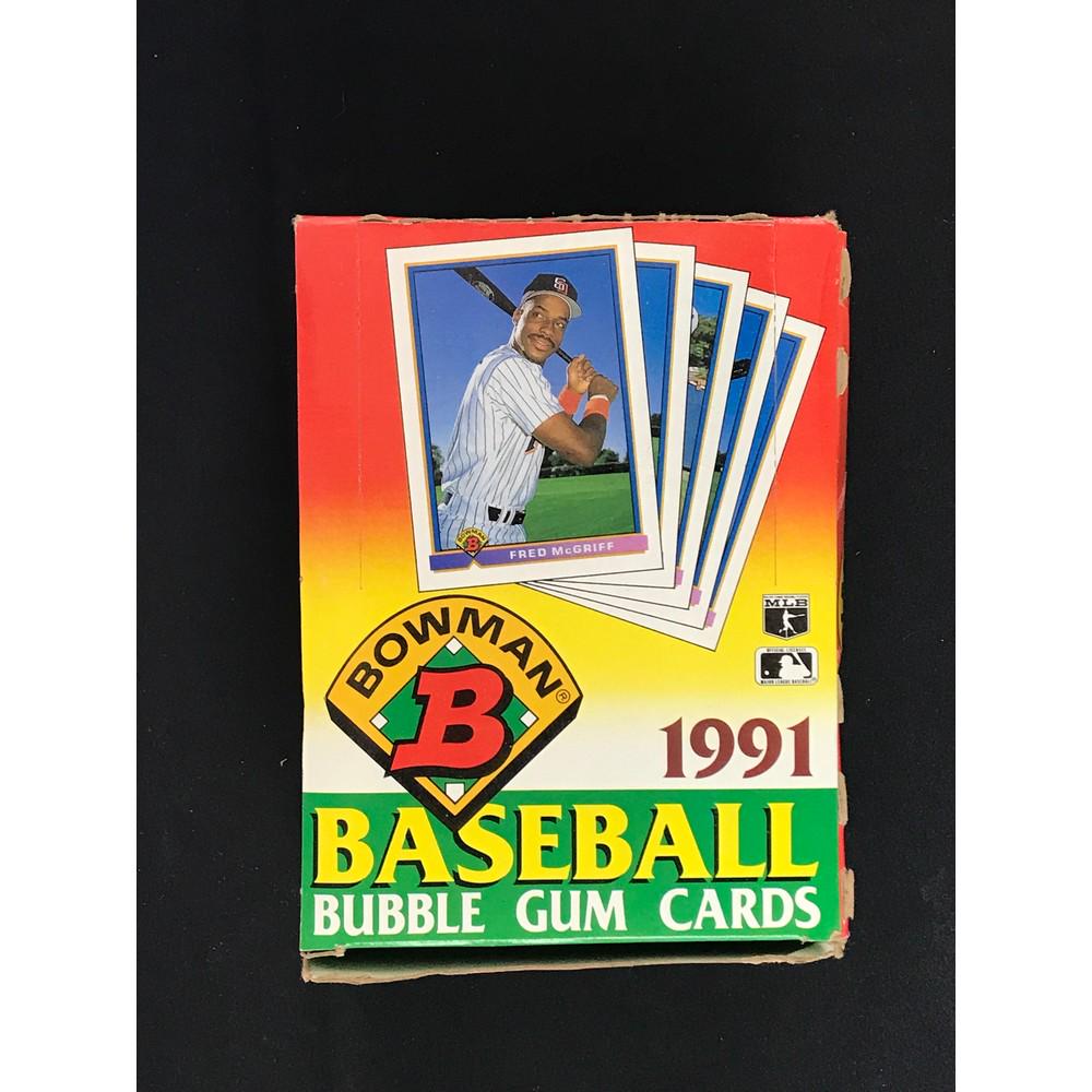 1991 Bowman Baseball Full Wax Box (1 of 2)