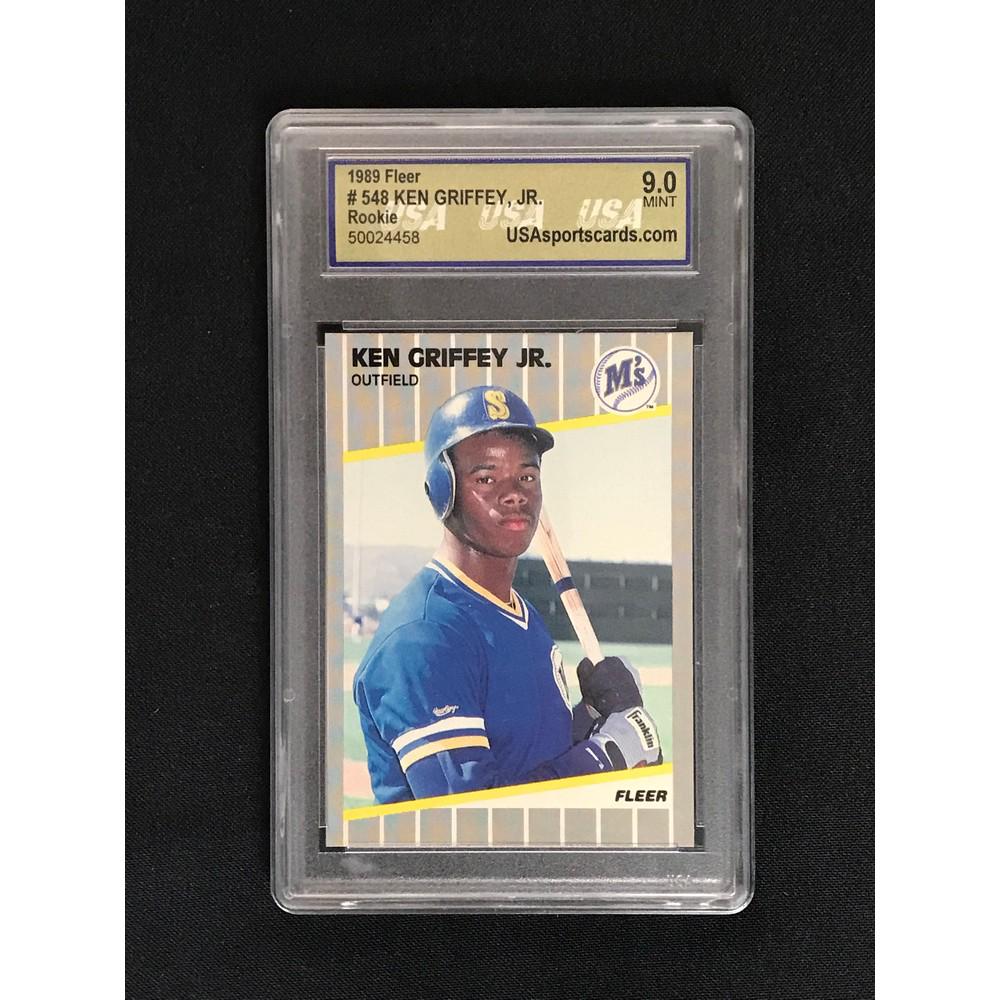 1989 Fleer Ken Griffey Jr. Rc Graded 9 (1 of 2)