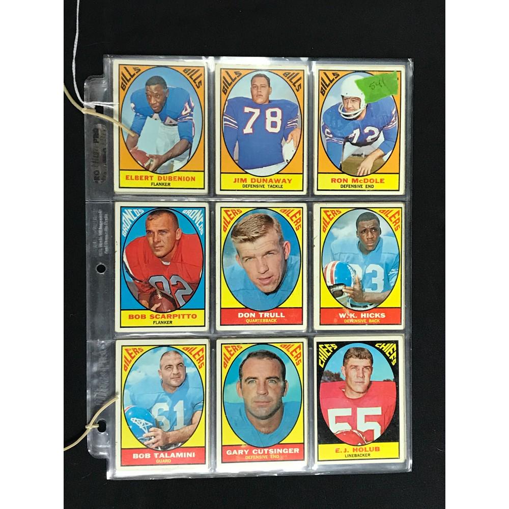 34 1967 Topps Football Cards Nice Shape (1 of 8)