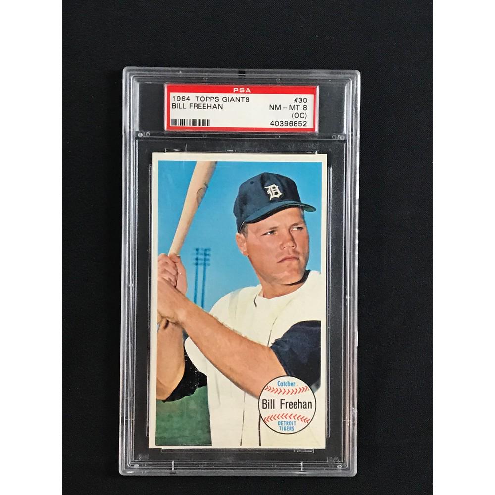 1964 Topps Giants Bill Freehan Psa 8 Oc: 1964 Topps Giants Bill Freehan Psa 8 Oc