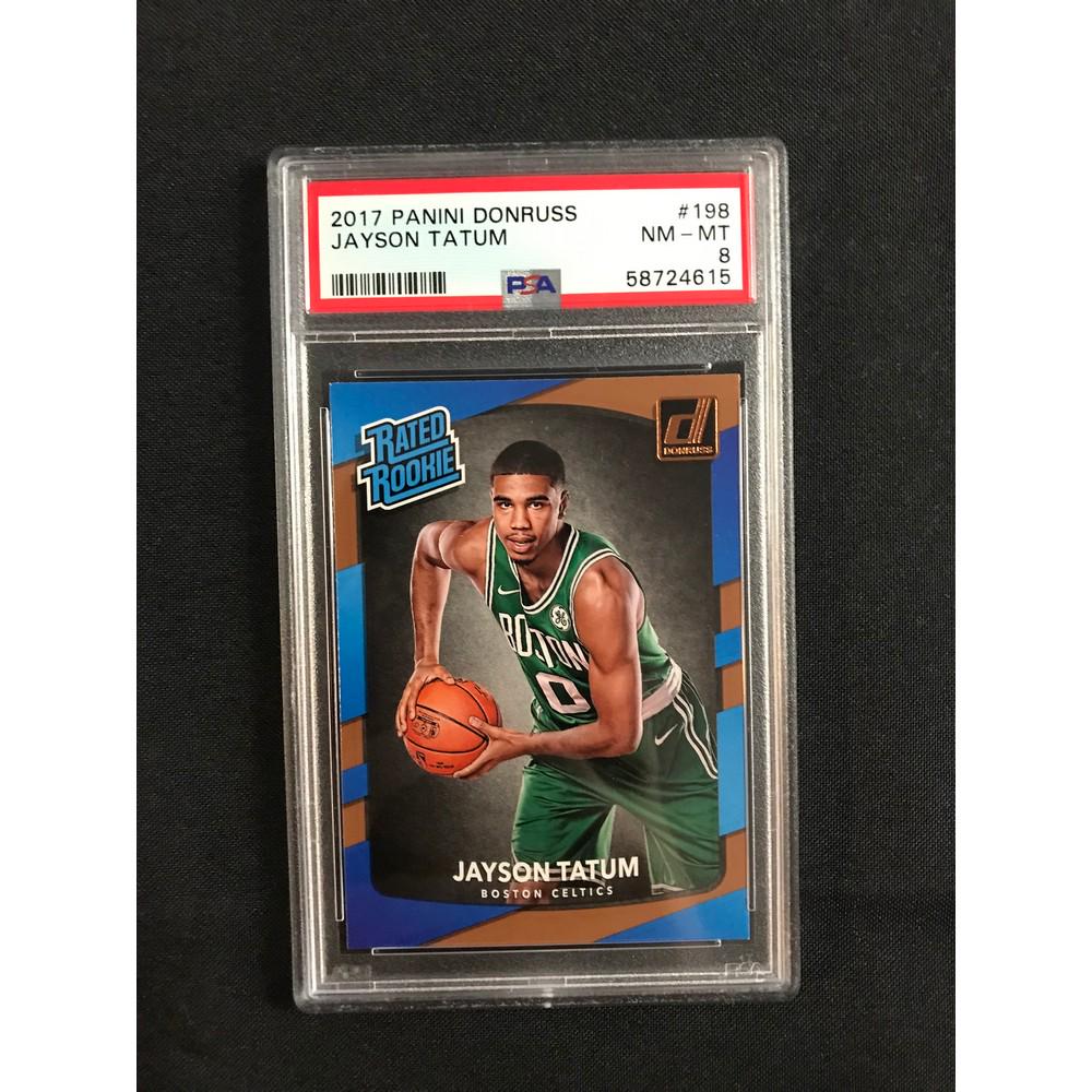 2017 Donruss Jayson Tatum Rookie Psa 8 (1 of 2)