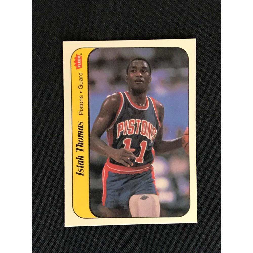1986 Fleer Basketball Sticker Isiah Thomas (1 of 2)