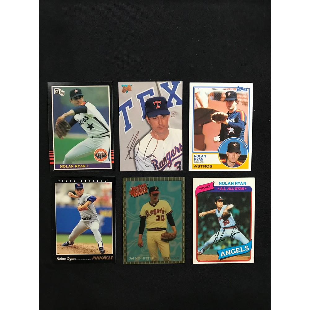 6 Assorted Nolan Ryan Cards (1 of 2)