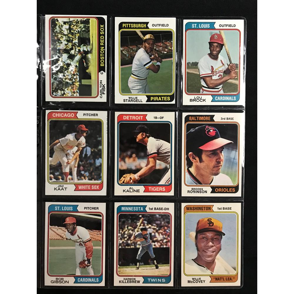 9 1974 Topps Baseball Stars/hof (1 of 2)