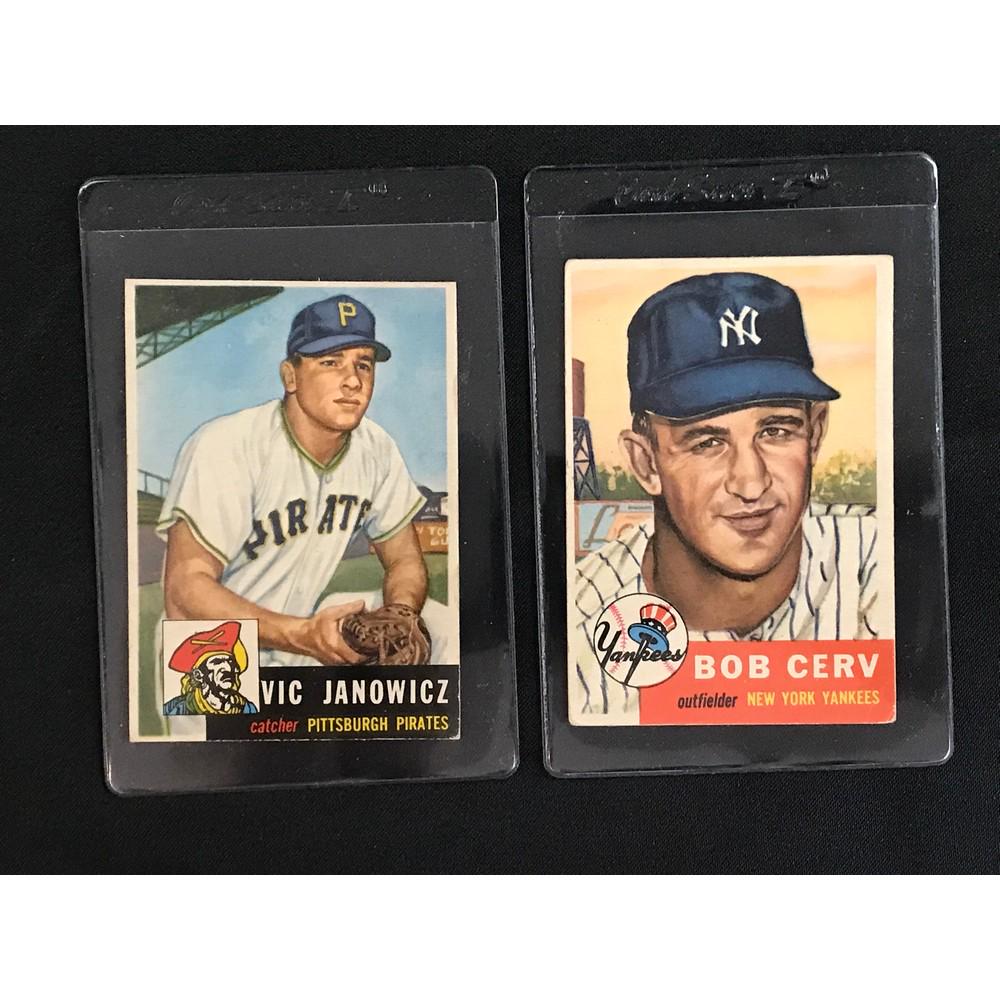 Two 1953 Topps Baseball Rookie Cards (1 of 2)