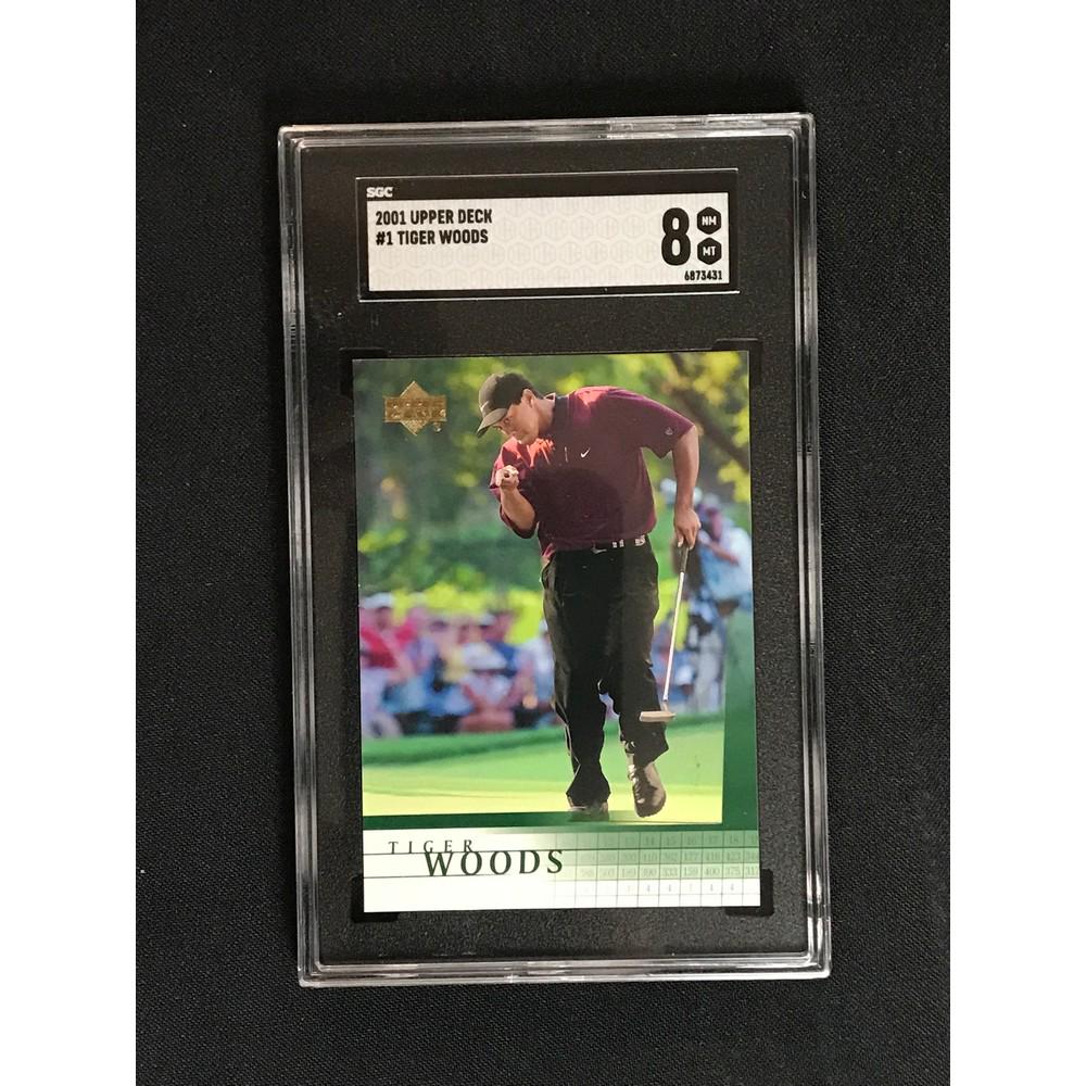 2001 Ud Tiger Woods Rc Sgc 8: 2001 Ud Tiger Woods Rc Sgc 8