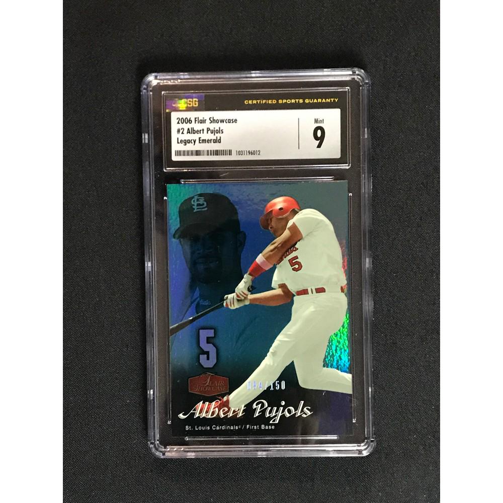 2006 Flair Albert Pujols Emerald Csg 9: 2006 Flair Albert Pujols Emerald Csg 9