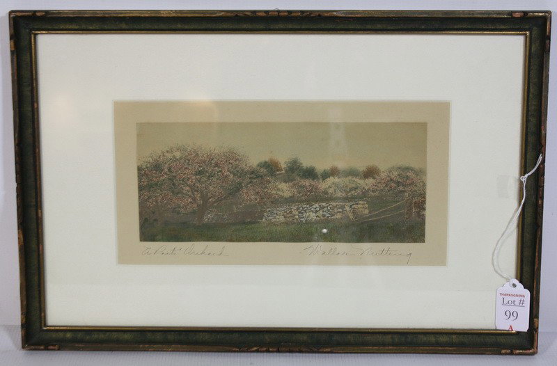 Wallace Nutting "A Poet's Orchard" 17 x 11: Wallace Nutting "A Poet's Orchard" 17 x 11
