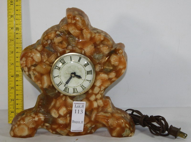 Soapstone electric clock: Soapstone electric clock working condition