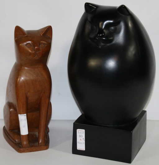 80a r h recchia 1931 persian cat statue on base br