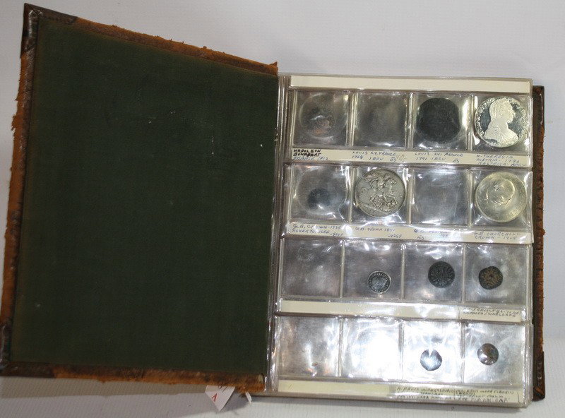 Arts & Crafts Leather and Copper Album containing: Arts & Crafts Leather and Copper Album containing Ancient Coins