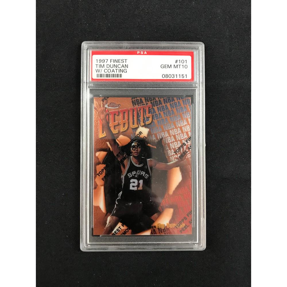 1997 Finest With Coating Tim Duncan Rc Psa 10 (1 of 2)