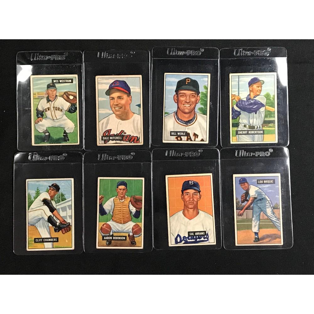 13 1951 Bowman Baseball Cards (1 of 4)