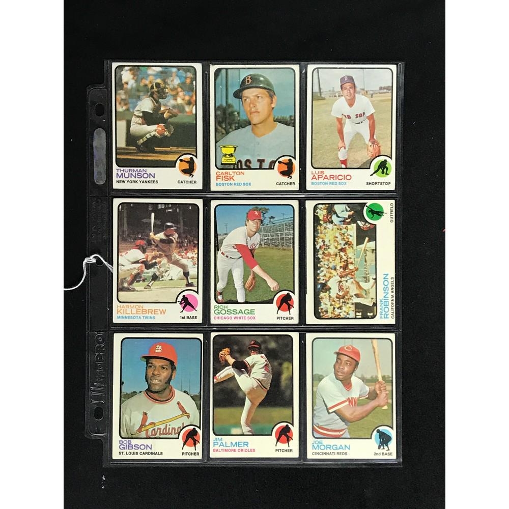 9 1973 Topps Baseball Hof (1 of 2)