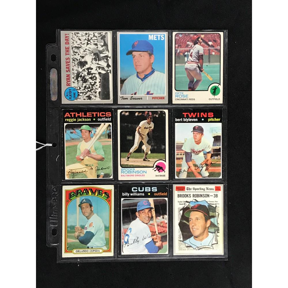9 1970-73 Topps Baseball Hof (1 of 2)