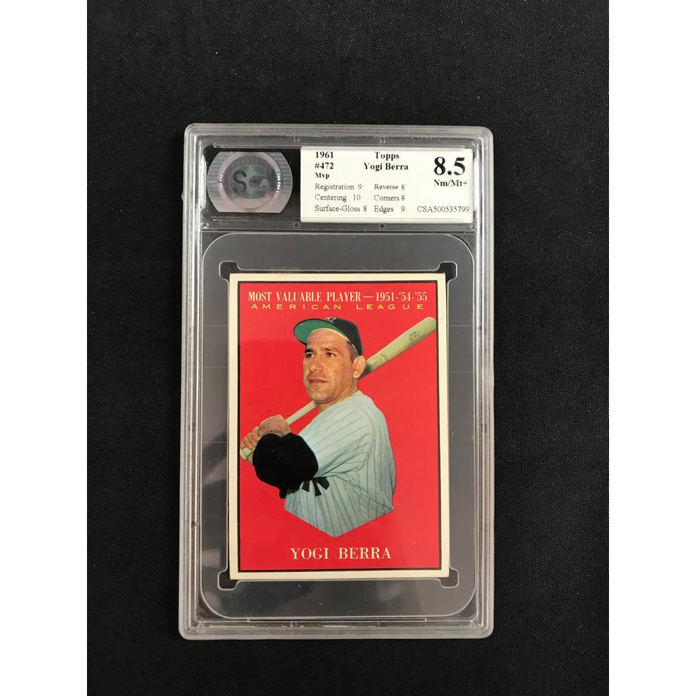 1961 Topps Yogi Berra Mvp Graded 8.5 (1 of 2)