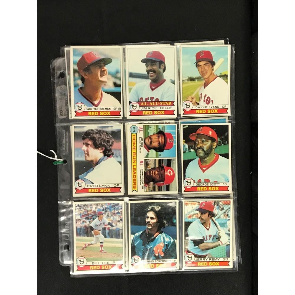 26 1979 Topps Baseball Red Sox Cards (1 of 6)
