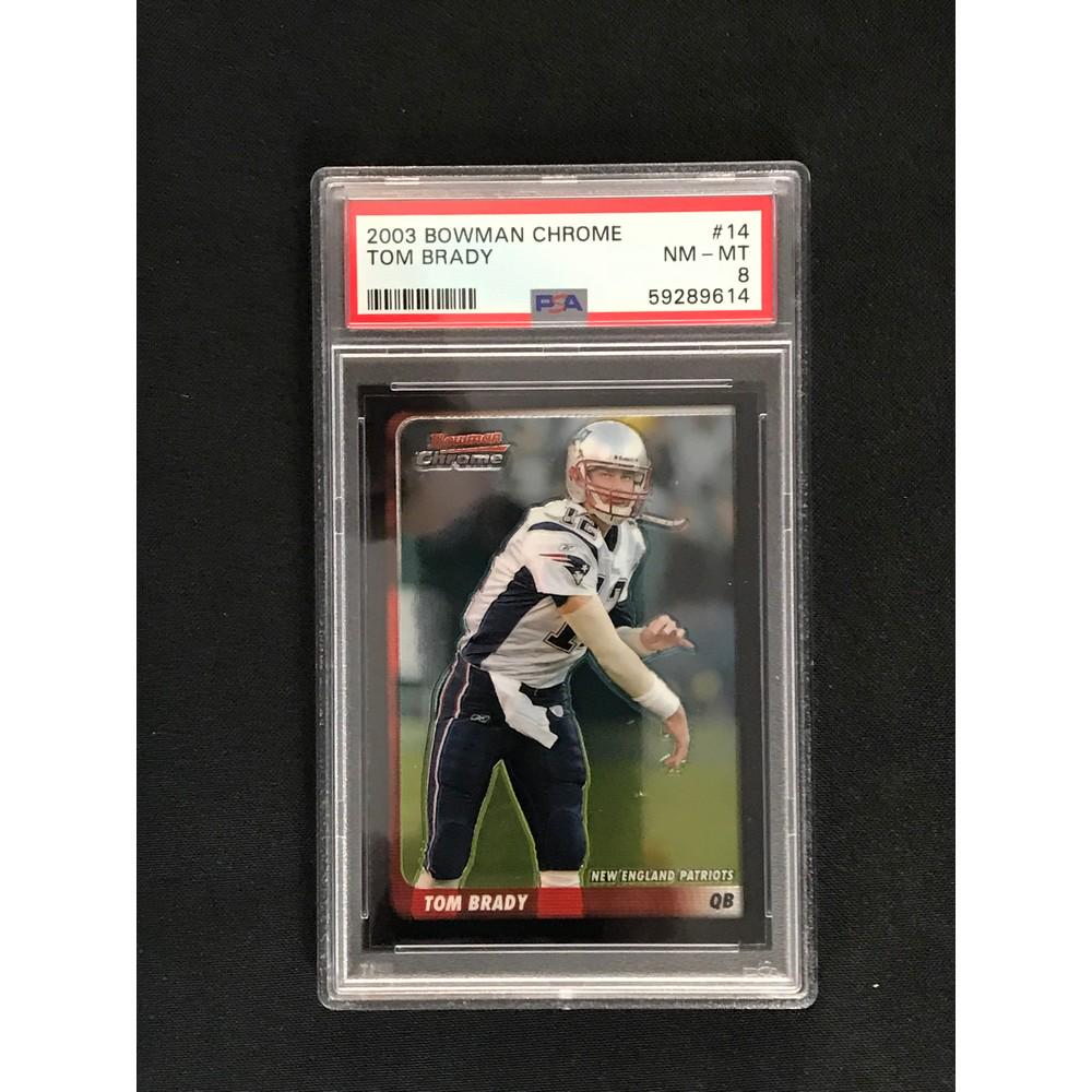 2003 Bowman Chrome Tom Brady Psa 8 (1 of 2)