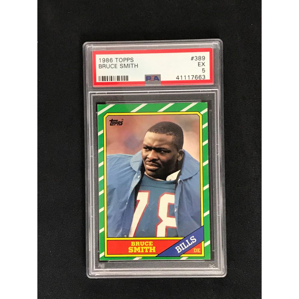 1986 Topps Bruce Smith Rookie Psa 5 (1 of 2)