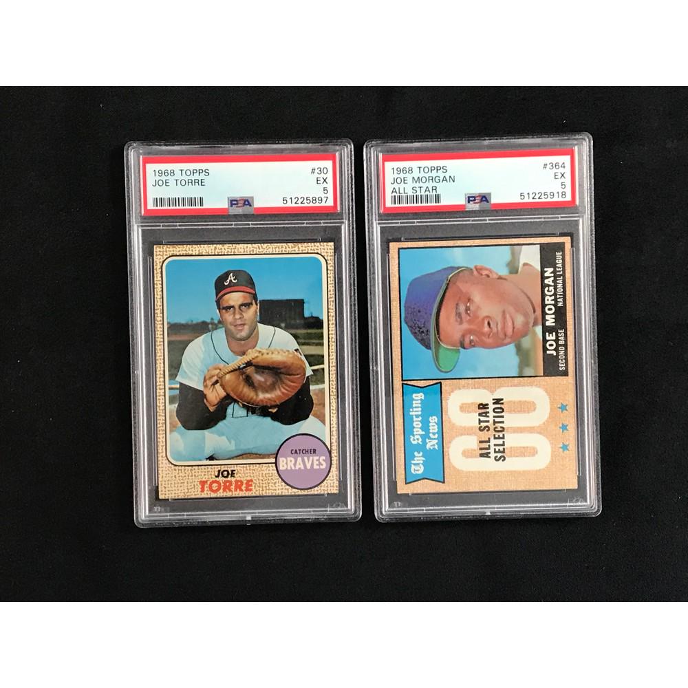 Two 1968 Topps Baseball Graded Psa 5 (1 of 2)