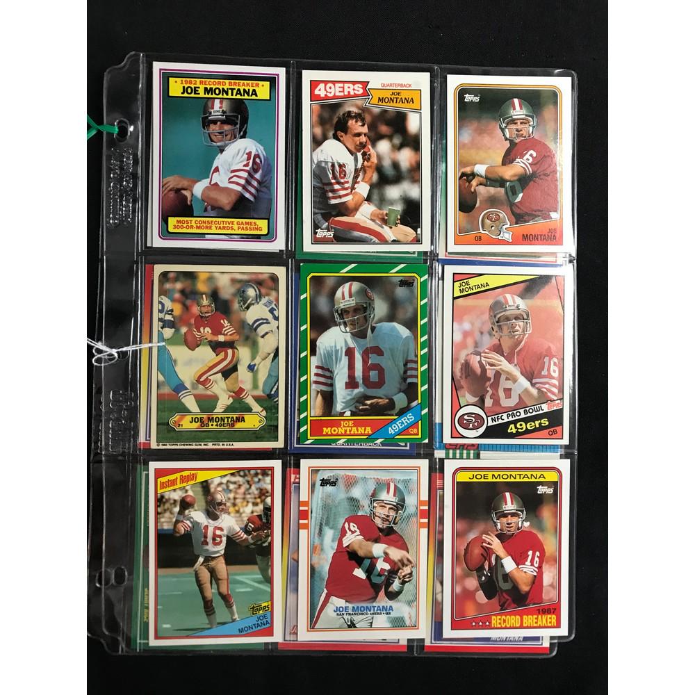 (18 Diff) Joe Montana Cards (1 of 4)