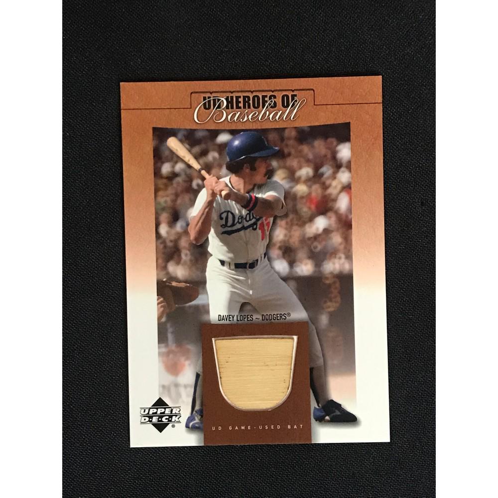 2001 Ud Davey Lopes Bat Card (1 of 2)