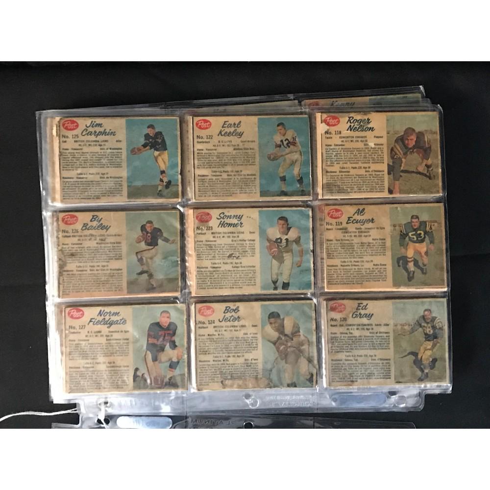 132 1960's Cfl Post Cereal Football Cards (1 of 6)