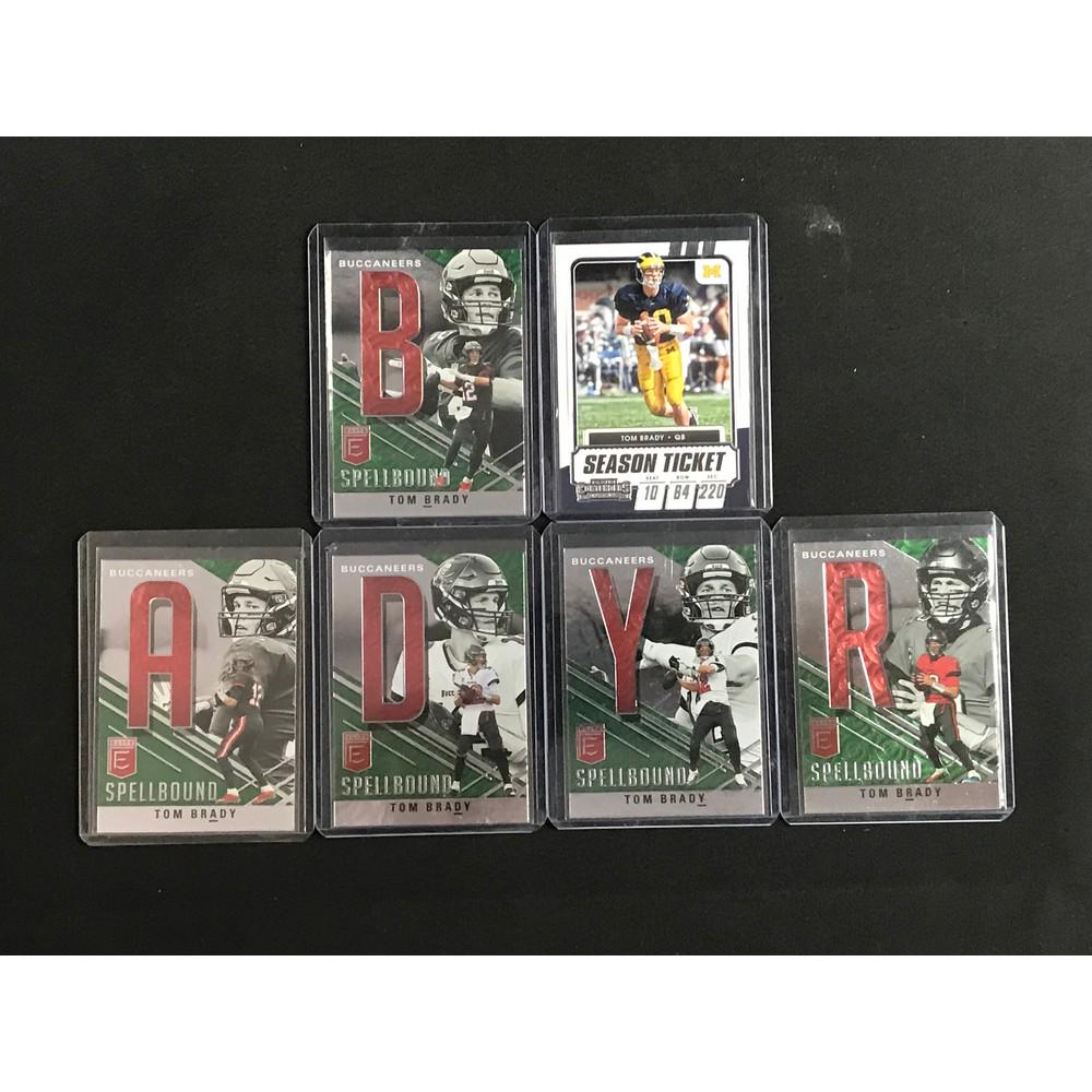 6 Assorted Tom Brady Cards (1 of 2)