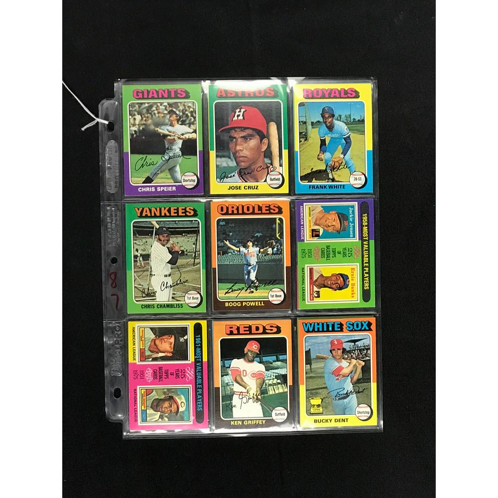 18 1975 Topps Baseball Stars/hof (1 of 4)